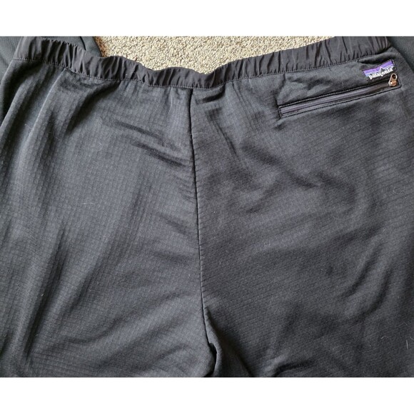 Patagonia Joggers Size XXL Black Textured Knit Elastic Waistband Pockets Outdoor - Picture 9 of 12